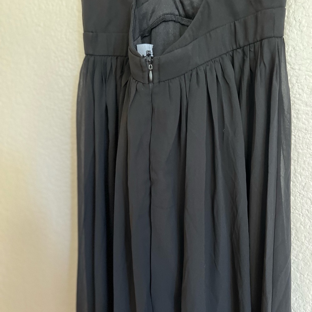 NWOT Ballroom Bliss Black Pleated Maxi Dress - Picture 8 of 8